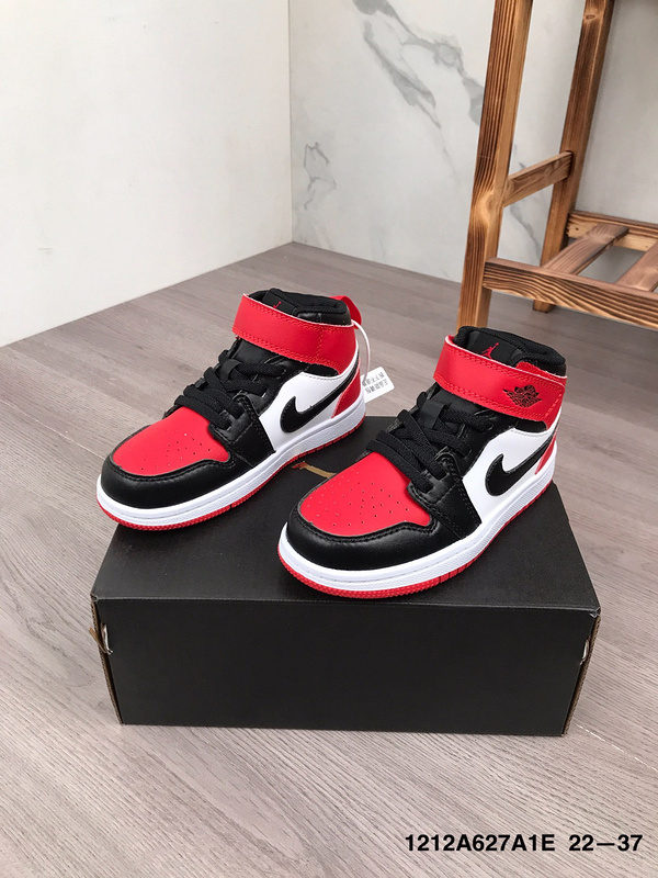 Jordan children_s shoes AJ1 single buckle magic sticker 22-37-7823c992